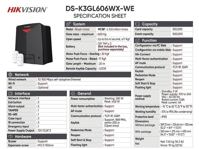 HKV DS-K3GL606WX-WE
