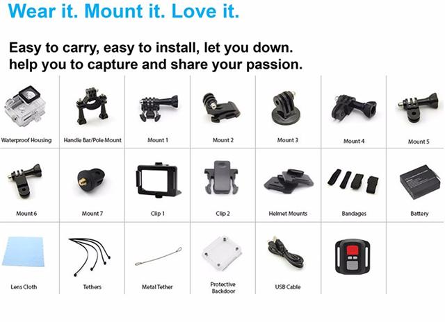 ACTION CAMCORDER WIFI 4K ULTRAHD