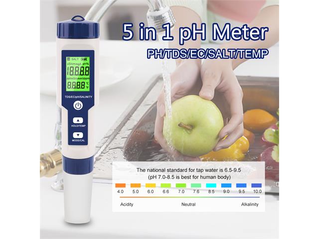 NF-5 IN 1 WATER QUALITY TESTER