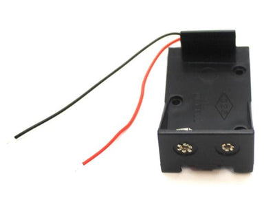 9V BATTERY HOLDER WITH WIRES - Battery Accessories -