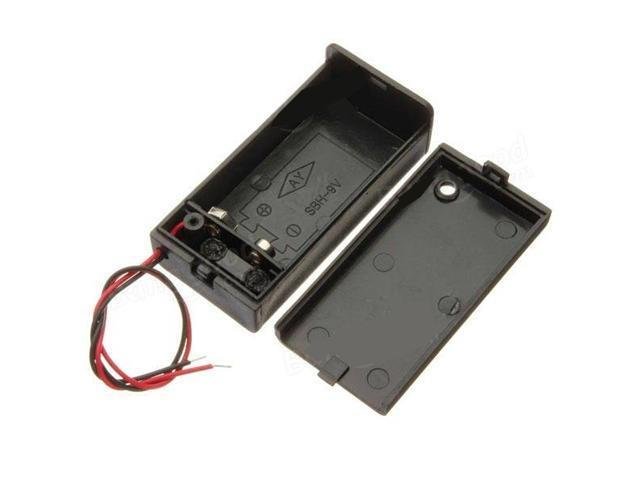 9V BATTERY HOLDER+SWITCH - Battery Accessories -