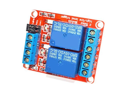 BDD RELAY BOARD 2CH 12V RED H/L
