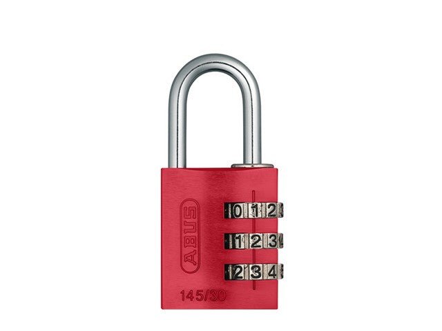 ABUS PADLOCK 145/30 RED - Access Automation - 4003318466151