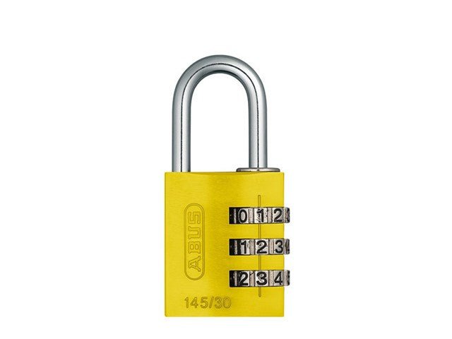 ABUS PADLOCK 145/30 YEL - Access Automation - 4003318466182