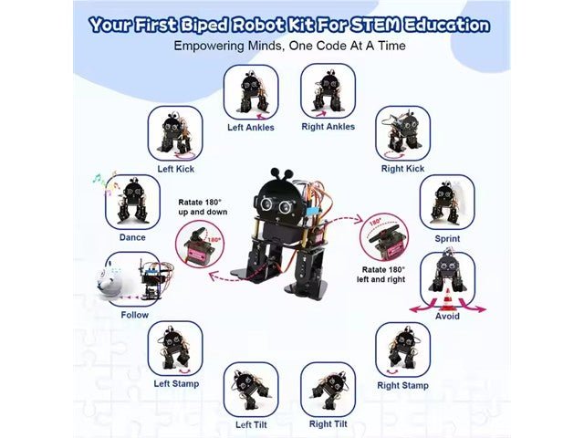 ACEBOTT BIPED ROBOT KIT QD021 - Robot Kit - 8721244302560