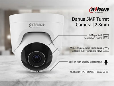 AJAX TURRET CAMERA 5MP 2.8MM - CCTV Products & Accessories - 4823114046285