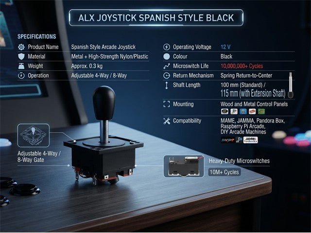 ALX JOYSTICK SPANISH STYLE BLACK - Miscellaneous - 53486726971692