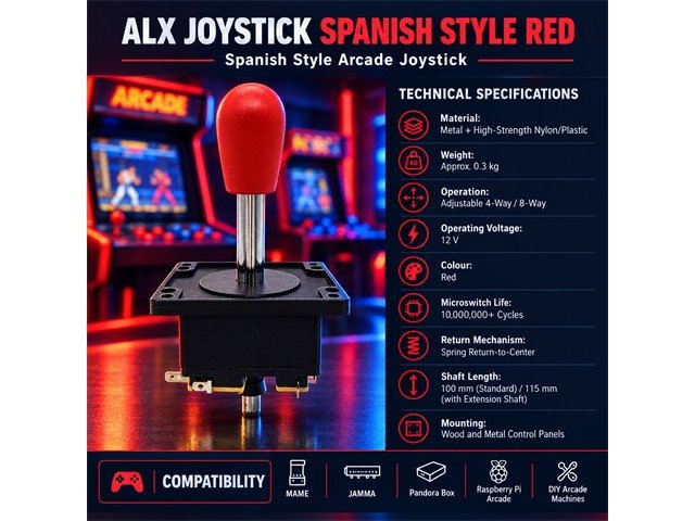 ALX JOYSTICK SPANISH STYLE RED - Miscellaneous - 53486727135532