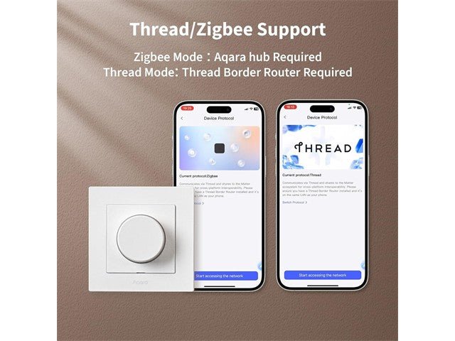 AQARA DIMMER SWITCH H2 EU - W - Home Automation - 6975833357246