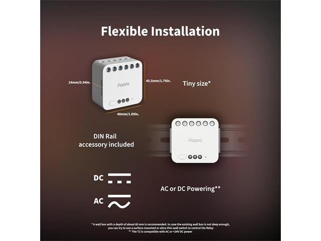 AQARA DUAL RELAY MODULE T2 - Home Automation - 6970504218635