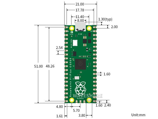 WVS RASPBERRY PI PICO EVAL KIT B