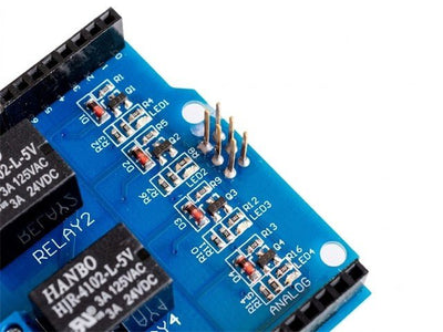 BDD 4 CHANNEL RELAY SHIELD - Power, Battery & Solar -