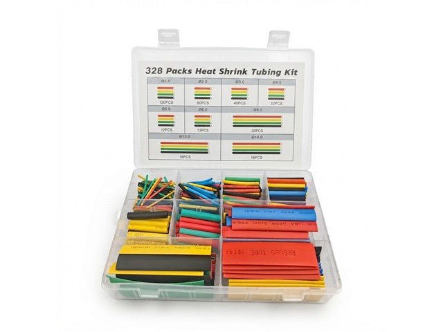 BDD HEAT SHRINK KIT 328PCS 5 COL - Cable Fasteners & Fixings -