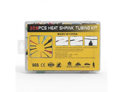 BDD HEAT SHRINK KIT 328PCS 5 COL - Cable Fasteners & Fixings -