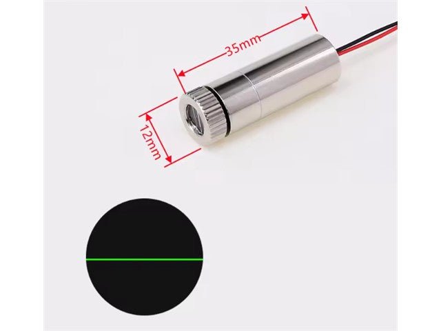 BDD LASER LINE EMITTER 5MW GREEN - Sensors -