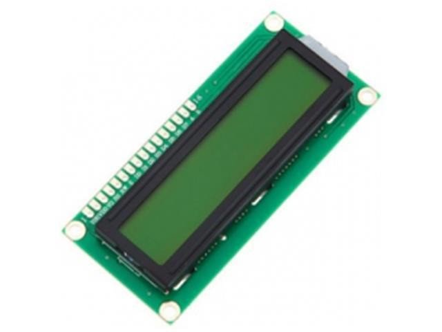 BDD LCD 16X2 - YELLOW BACKLIGHT - Displays -
