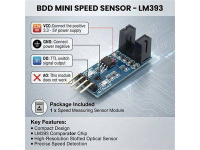 BDD MINI SPEED SENSOR -LM393 - Sensors - 53464023400748
