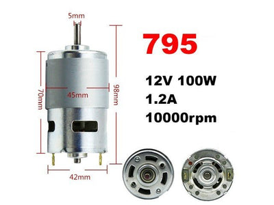 BMT 795 MOTOR 12-24V HI SPD/TORQ - Motors, Motor Drivers & Controllers -