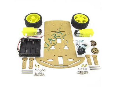 BMT CHASSIS 2WD KIT ACRYLIC - Robot Chassis - HKD CHASSIS 2WD KIT ACRYLIC