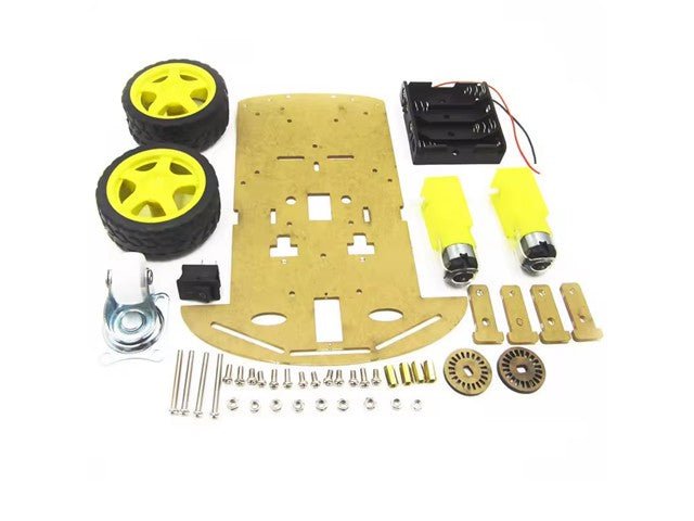 BMT CHASSIS 2WD KIT ACRYLIC - Robot Chassis - HKD CHASSIS 2WD KIT ACRYLIC