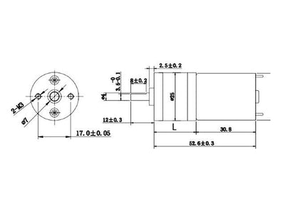BMT DC MOTOR 12V 26RPM - Motors, Motor Drivers & Controllers -
