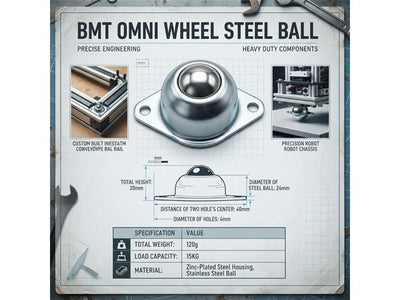 BMT OMNI WHEEL STEEL BALL - Robot Wheels -