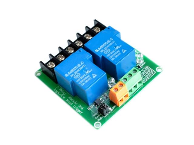 BMT RELAY BOARD 2CH 5V 30A L/HLT - Power, Battery & Solar -
