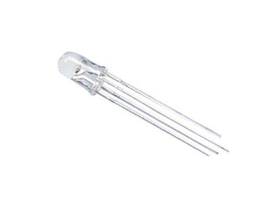 BMT RGB LED 4P 5MM C/CATH 10/PK - LED Lamps -