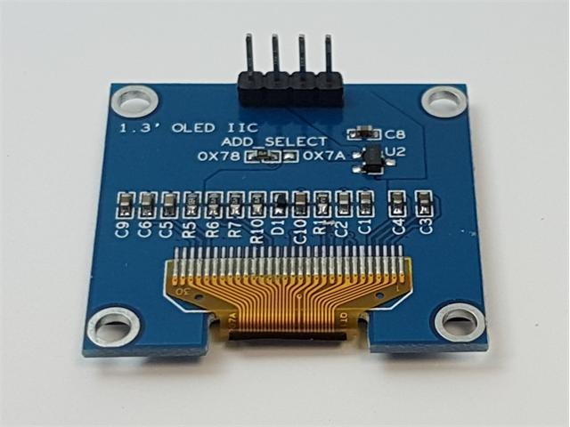 BMT SPI 1.3IN OLED 128X64 - BLU 7P - Displays -