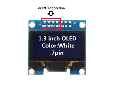 BMT SPI 1.3IN OLED 128X64 - BLU 7P - Displays -