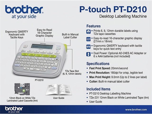 BRH PTD-210 - Printers & Accessories - 4977766754903