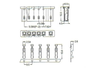 BS95 - 6E - PCB Connectors -