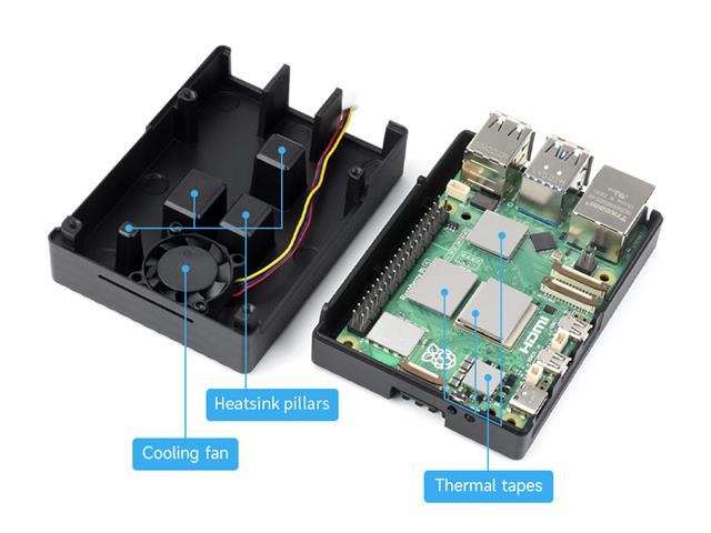 WVS RASPBERRY PI5 ALUM CASE+FAN