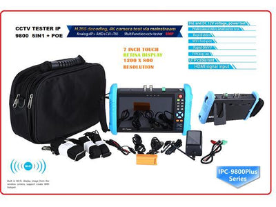 CCTV TESTER IP 9800 5IN1 + POE - Environmental Test Equipment -