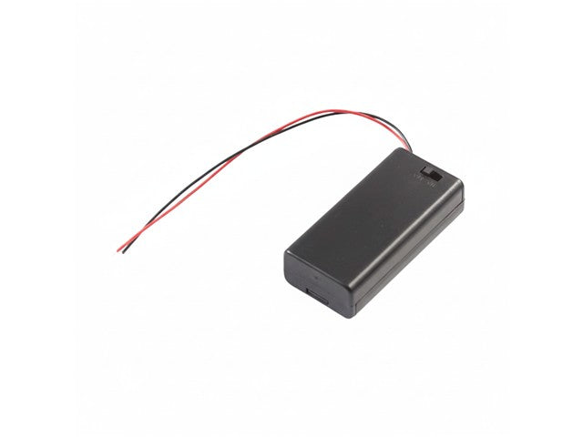 2XAA BATTERY HOLDER WITH SWITCH