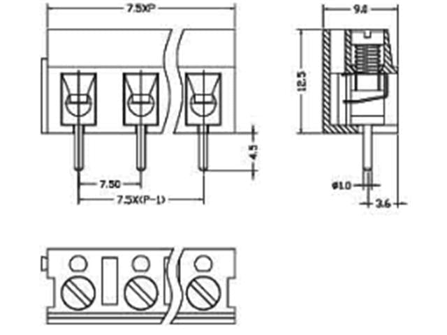 CEE7,5 - 2E - Terminals -