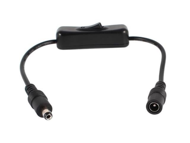 CMU DC M/F CABLE WITH SWITCH BK - IoT Cables -