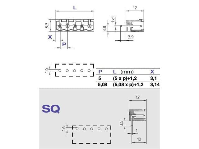 CPM5 - 19SQ - PCB Connectors -