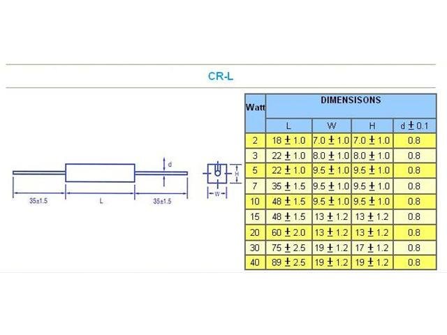 CRL5W 1R8 5% - Resistors - CRL5W - 1R8
