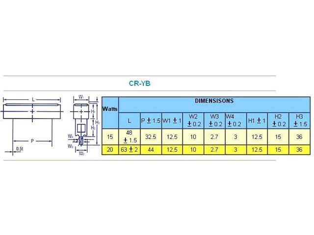 CRYB10W 4R7 5% - Resistors -