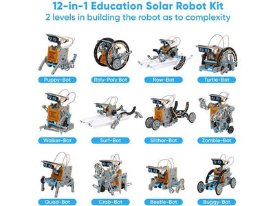 EDU-TOY 12 IN 1 SOLAR ROBOT KIT