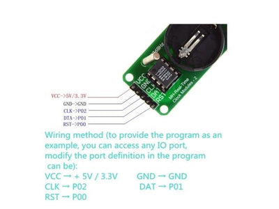 HKD REAL TIME CLOCK-DS1302