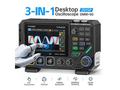 FNIRSI DSO2D15P 2CH 100MHZ 3IN1