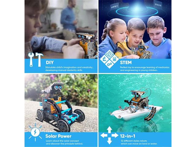 EDU-TOY 12 IN 1 SOLAR ROBOT KIT