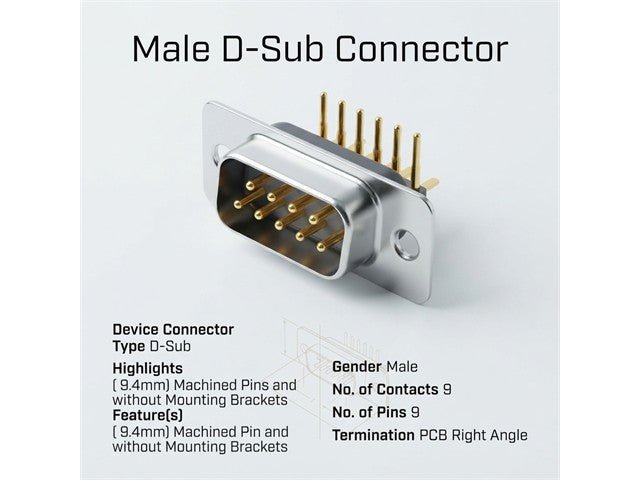 DE9P1A0N - D-Sub connectors - 17184191676489