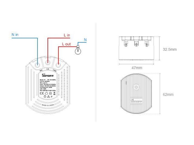 SONOFF D1 SMART DIMMER SWITCH
