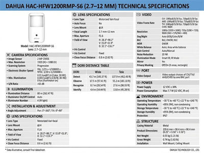 DHA HAC-HUM3200AP 2.8MM - CCTV Products & Accessories - 6923172544612