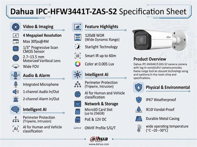 DHA IPC-HFW3441T-ZAS-S2 - CCTV Products & Accessories - 6923172542441