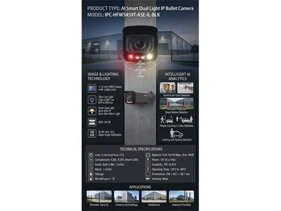 DHA IPC-HFW5459T-ASE-IL-BLK 6MM - CCTV Products & Accessories - 6937552413429
