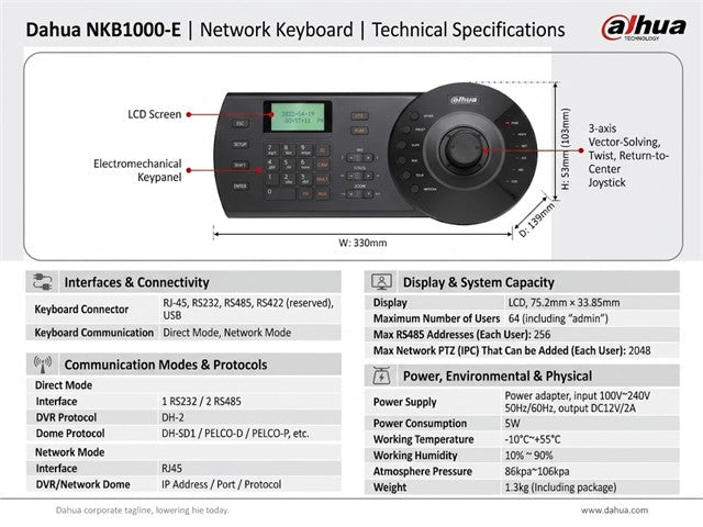 DHA NKB1000-E - CCTV Products & Accessories - 6923172521040